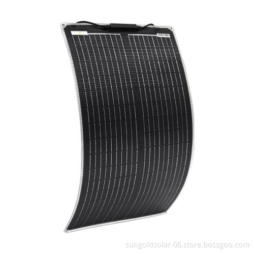 Factory Direct Sales: 60W & 100W Full Black Mono Flexible Solar Panels for Marine, RV, and Yacht